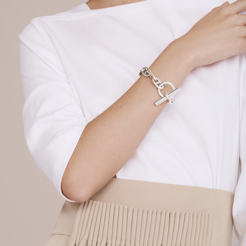Chaine d'ancre bracelet, large model, interior circumference: 5.4