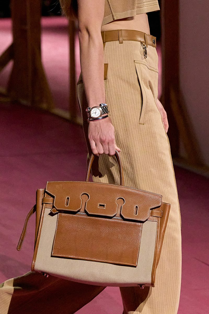 Hermes Spring Summer 2025 Look 16 Birkin a l Envers