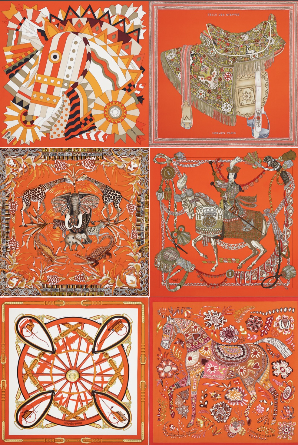 Orange Colorway for Hermès Spring-Summer 2021. Composite via @The_Notorious_Pink
