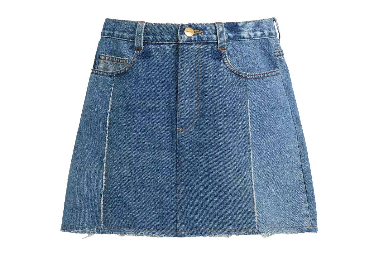 Coach Repurposed Denim Mini Skirt