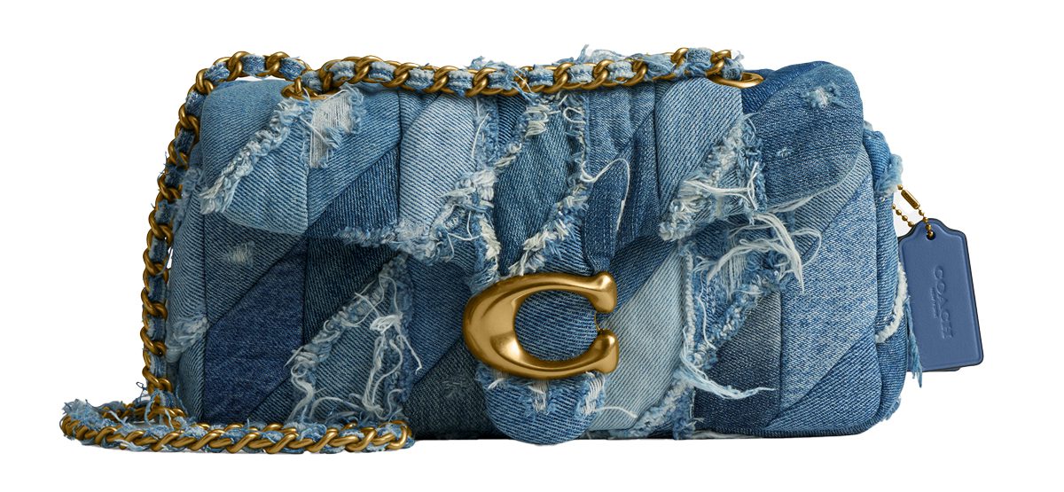 Coach Soft Quilted Patchwork Denim Tabby Shoulder Bag 26