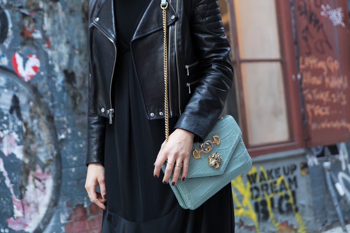 Gucci Rajah Shoulder Bag with tiger head