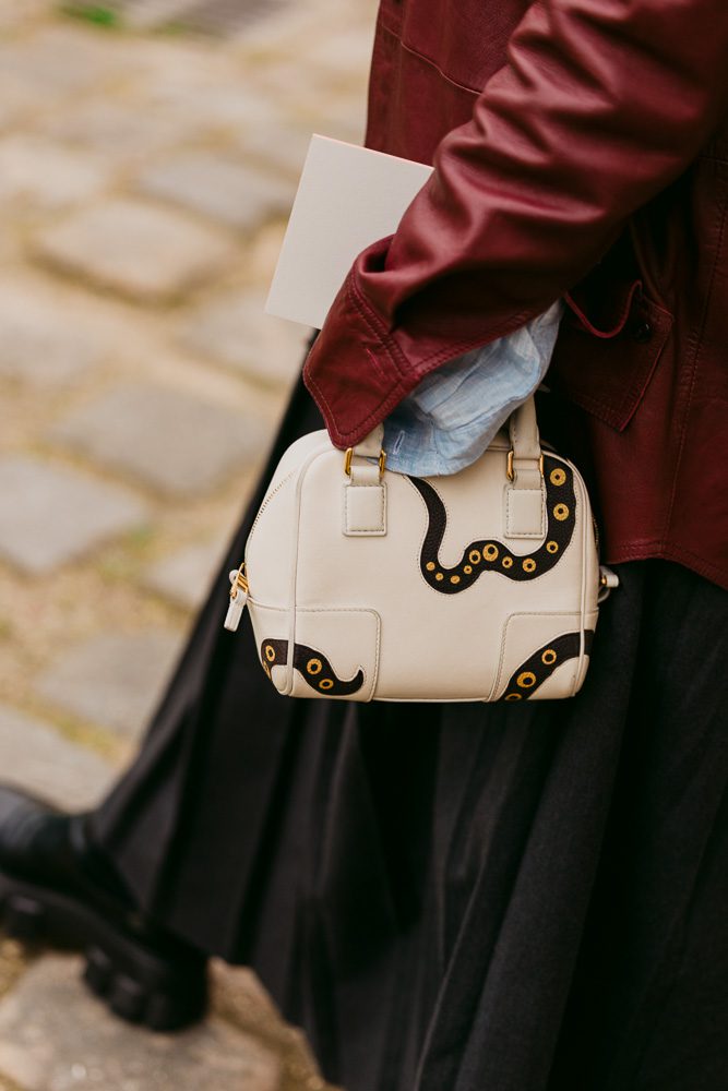 LOEWE FALL 2026 STREET STYLE BAGS 3