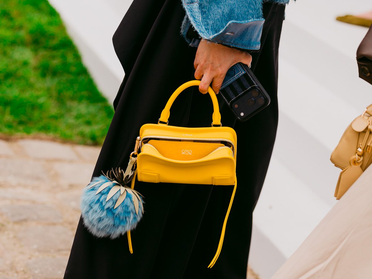 The Loewe Amazona 180 Dominated The Street Style Scene At Its Fall 2026 Show