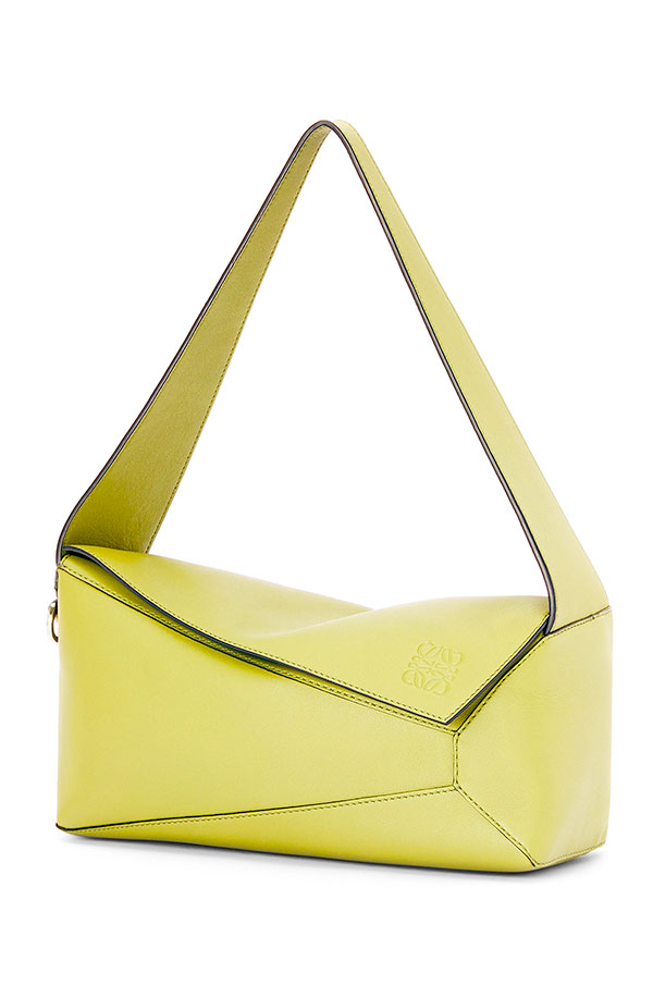 Loewe Puzzle Hobo Lime Yellow