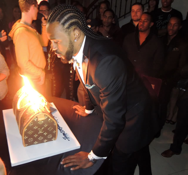 L.A. Clipper Ronny Turiaf Ate A Louis Vuitton Cake For His Birthday