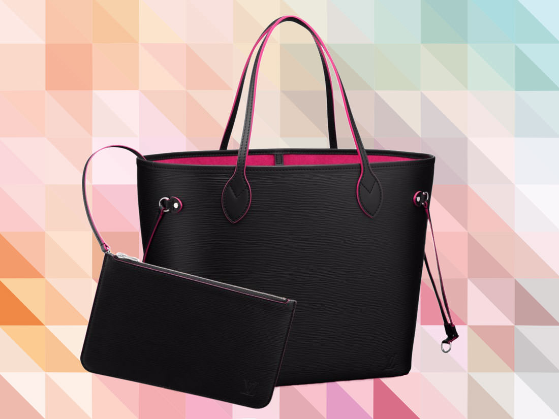 Latest Obsession: The Louis Vuitton Neverfull Tote In Contrast Epi Leather
