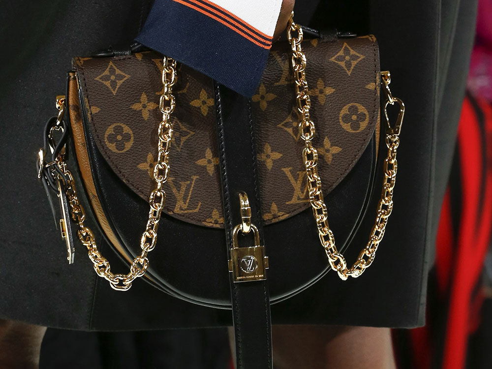 Louis Vuitton's Spring 2018 Runway Bags Went In An Angular, Minimal Direction