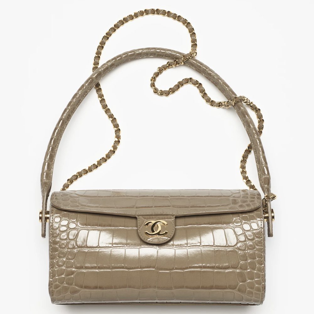 Chanel Croc Clutch