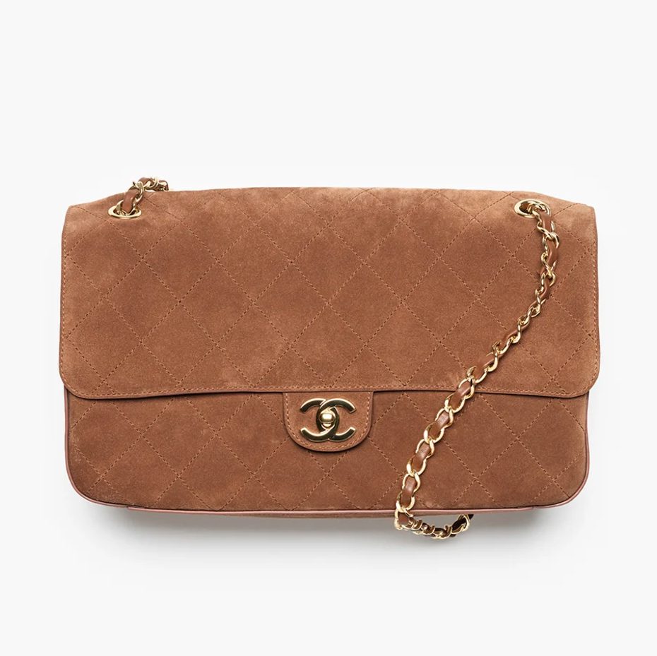 Chanel Suede Maxi Flap