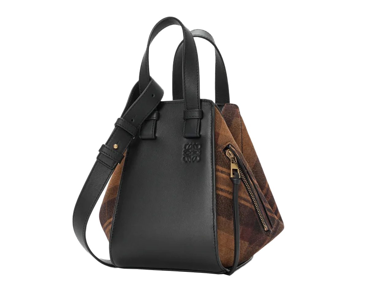 Loewe Compact Hammock bag in Suede