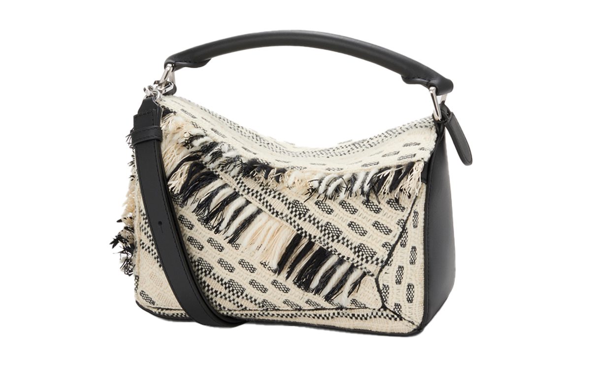 Loewe Small Puzzle bag in woven textile