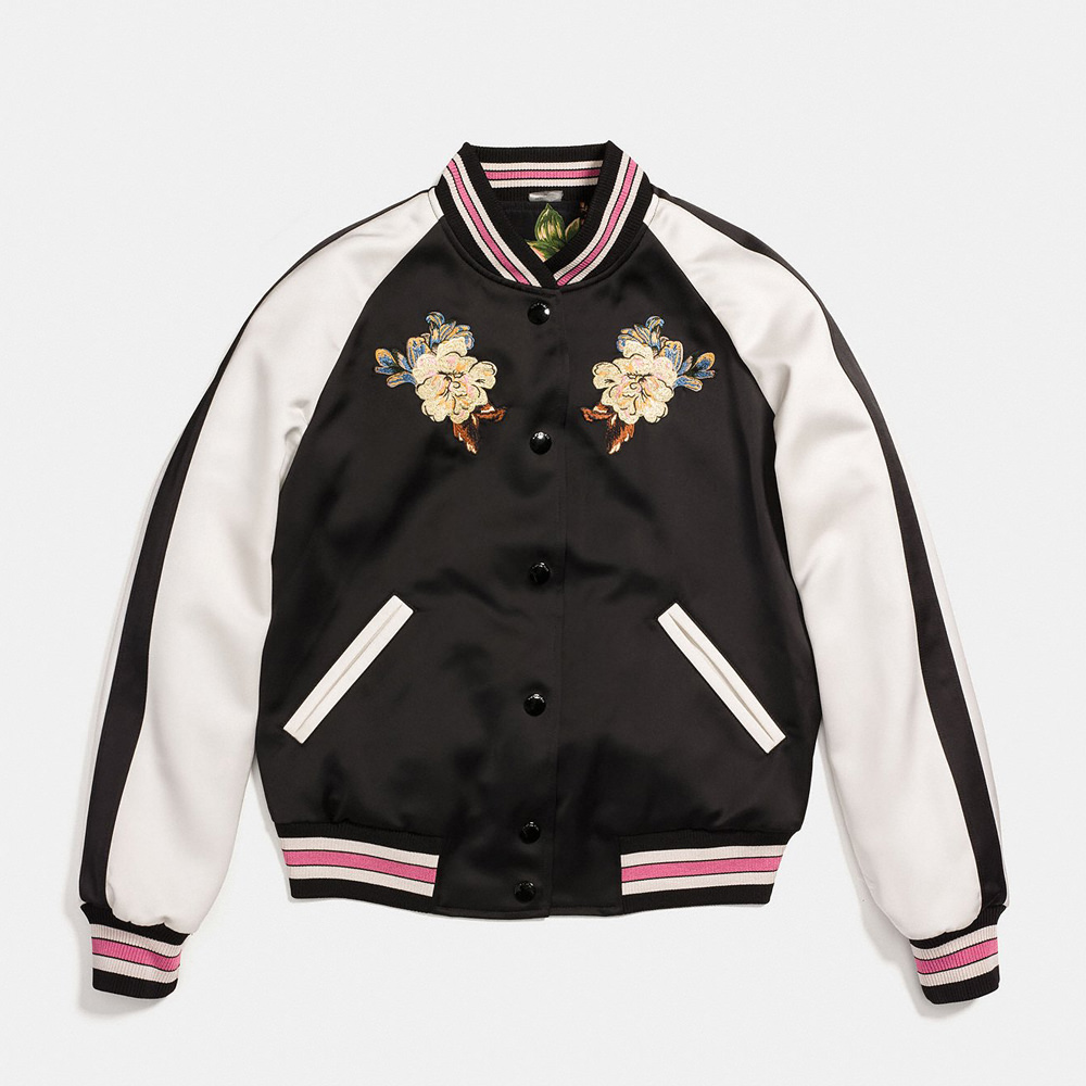 Coach Satin Varsity Jacket