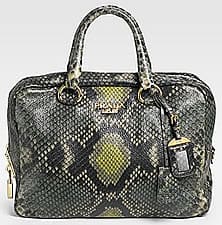 Prada Cervo Lux Print Bowler