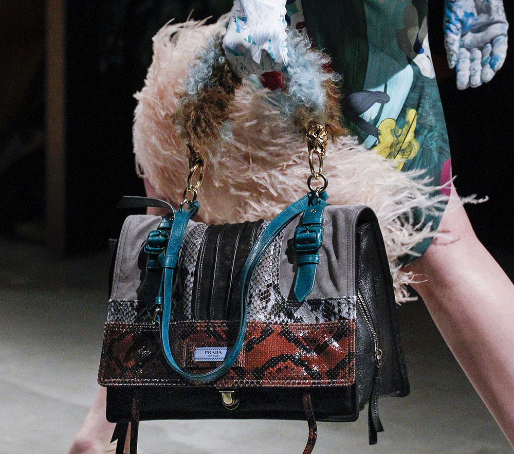 For Fall 2017, Prada Embraces Both Simplicity And Maximalism For Its Runway Bags