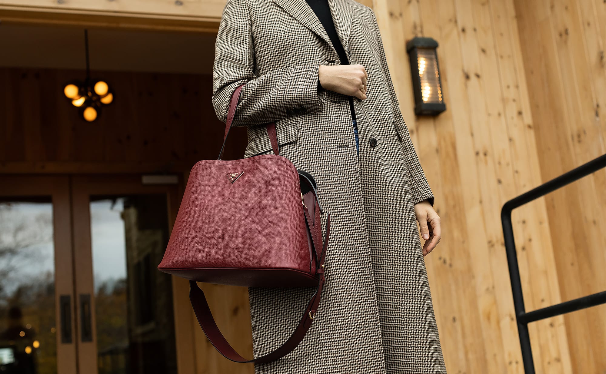 A Fall Getaway With The Prada Matinée Bag