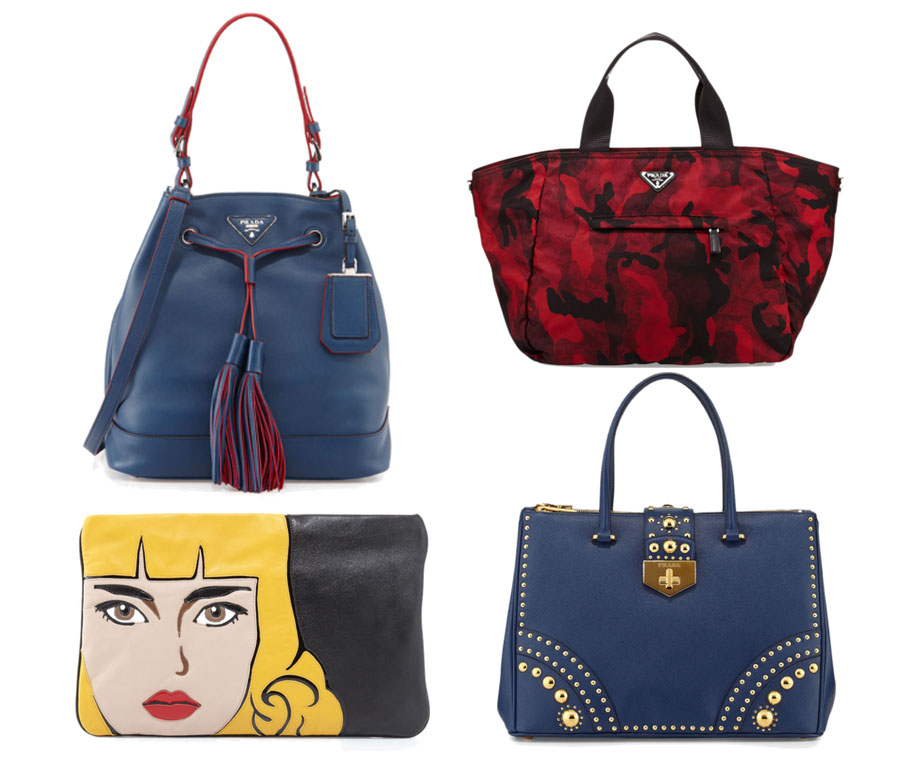 Prada Pre-Fall 2014 Includes More Faces, Color-Lined Bucket Bags