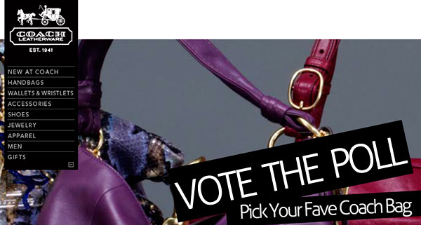 PurseBlog & Coach Need YOUR Vote