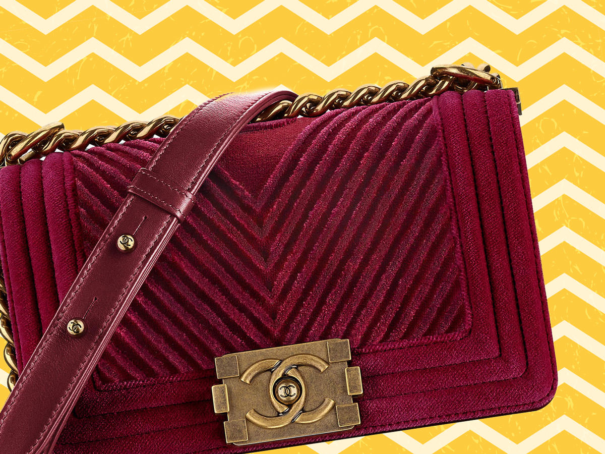 I Really Want This Velvet Chanel Boy Bag
