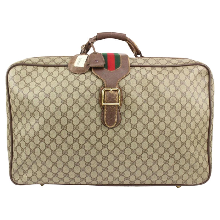 Gucci XL Supreme GG Web Suitcase Soft Trunk Luggage s210g66