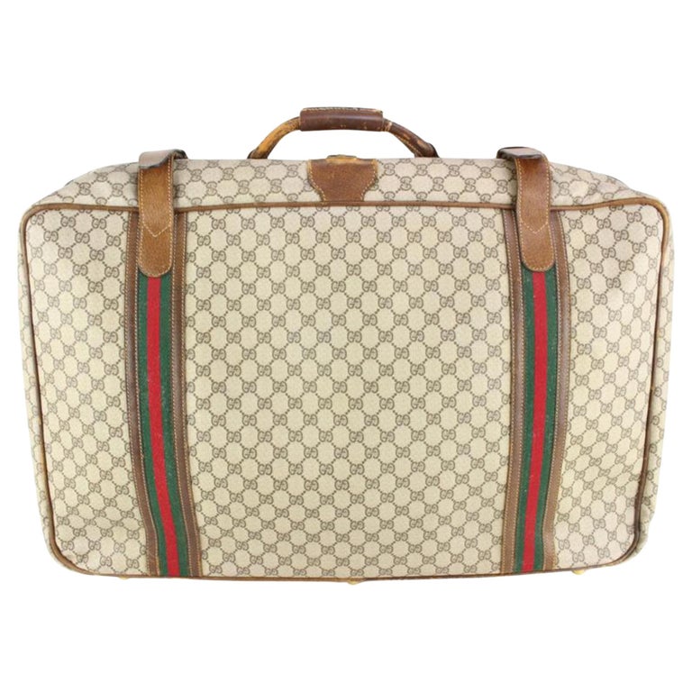 Gucci XL Supreme GG Monogram Web Suitcase Luggage Soft Trunk 62gz429s