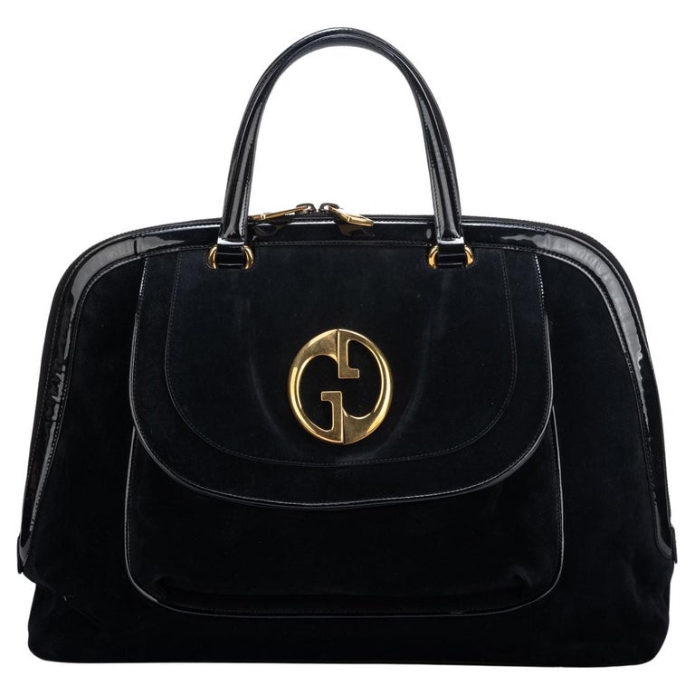 Gucci Vintage Oversize Suede Travel Bag