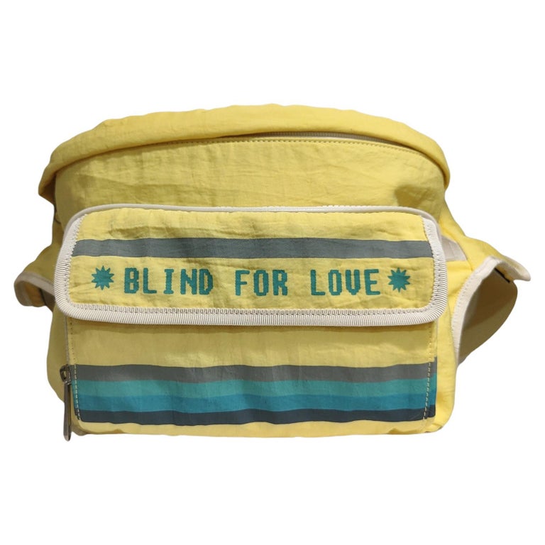 Gucci Unisex Blind for Love Yellow Fanny Pack with Embroidery