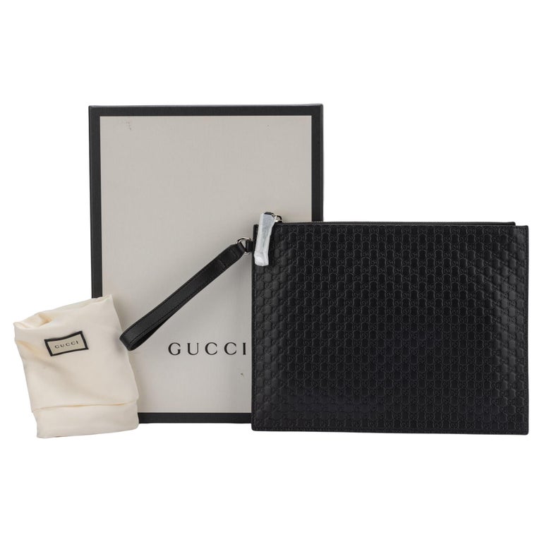 Bolso de mano negro con logo GG de Gucci NIB