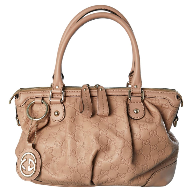 Pink leather bag Guccissima Gucci Numbered