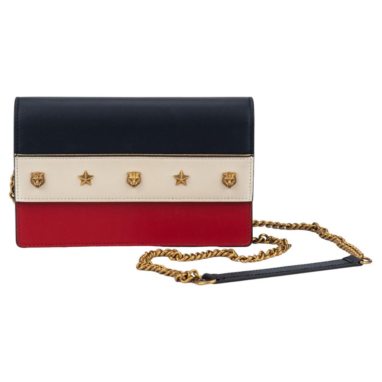 Gucci New Tricolor Tiger Studs Crossbody
