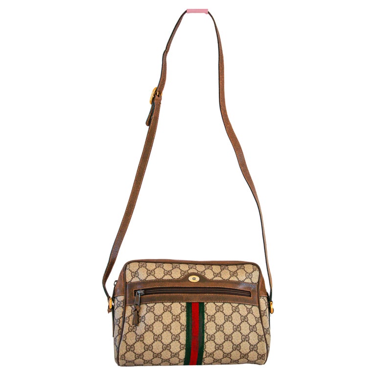 Vintage GUCCI Monogram Ophidia Web GG Supreme Shoulder Crossbody Bag