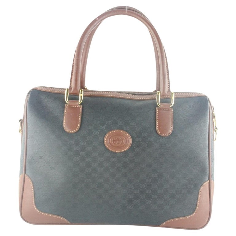 Gucci Rare Black x Brown 2way Square Boston 4GK1012K
