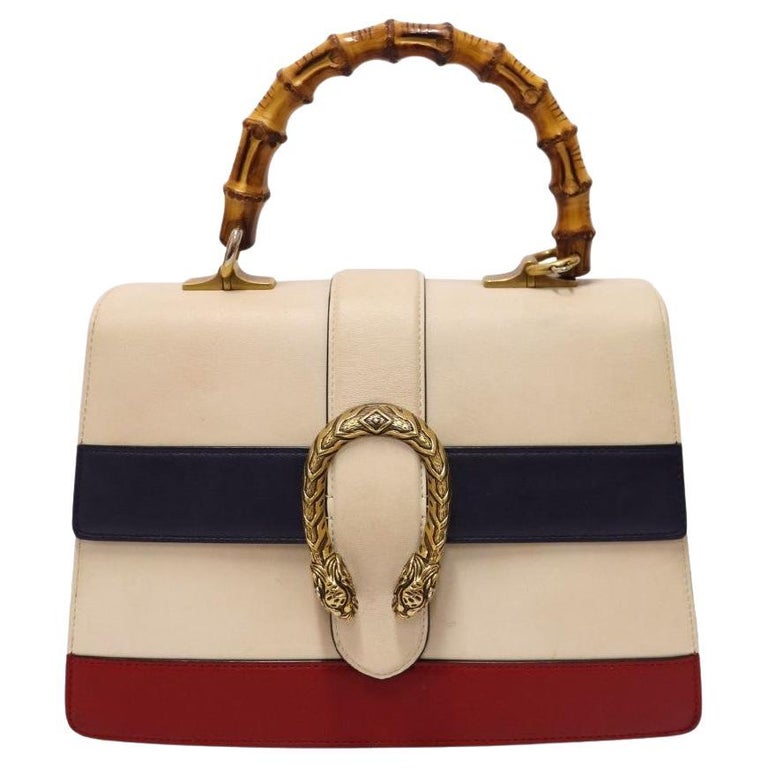 Gucci Tricolor Dionysus Bamboo Top Handle Bag