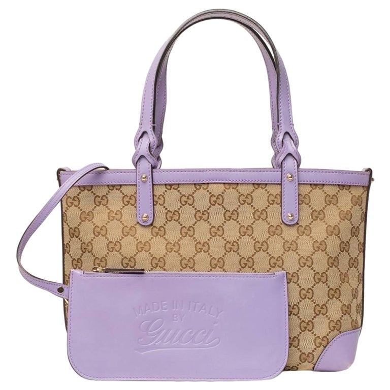 Borsa A Spalla Gucci Shopper Small GG Supreme Lilla