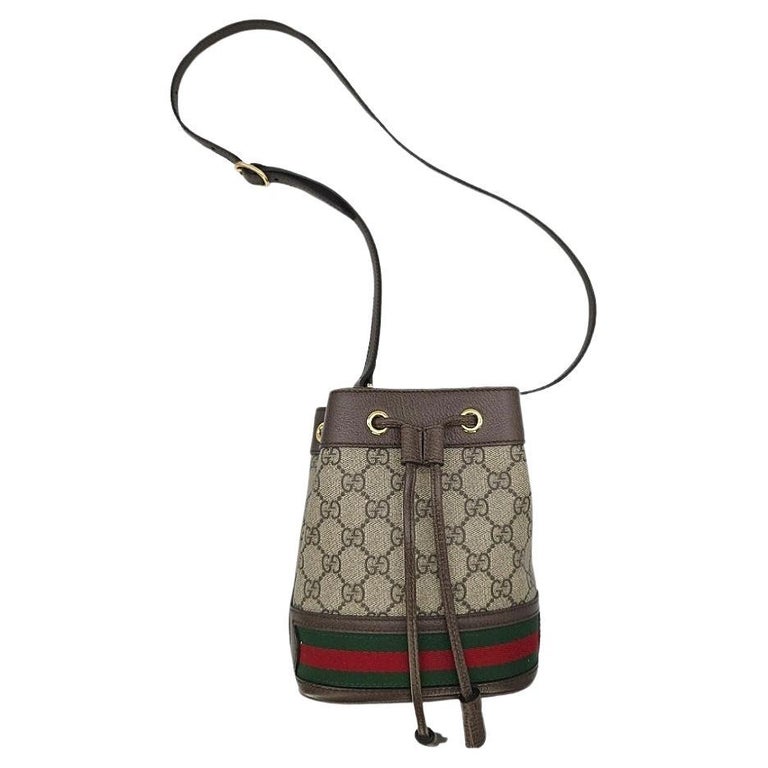 Gucci GG Supreme Mini Ophidia Bucket Bag