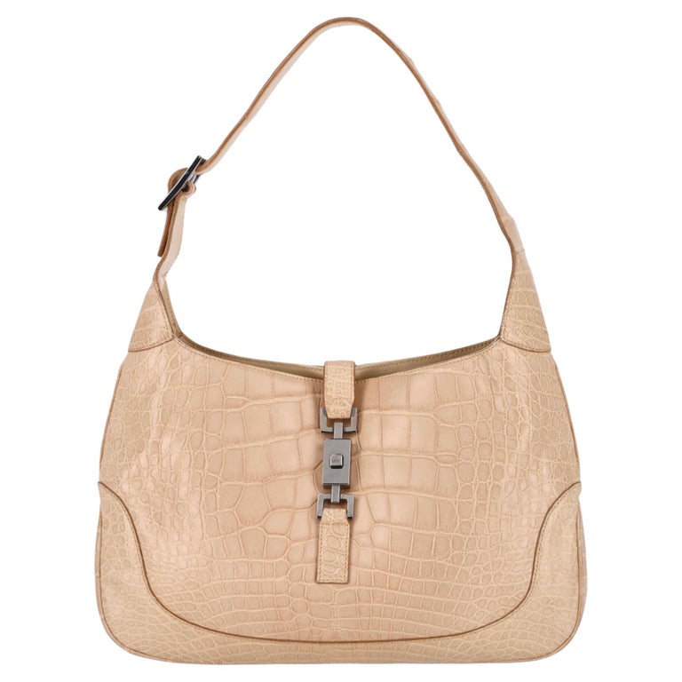 Gucci Crocodile Skin Jackie Shoulder Bag