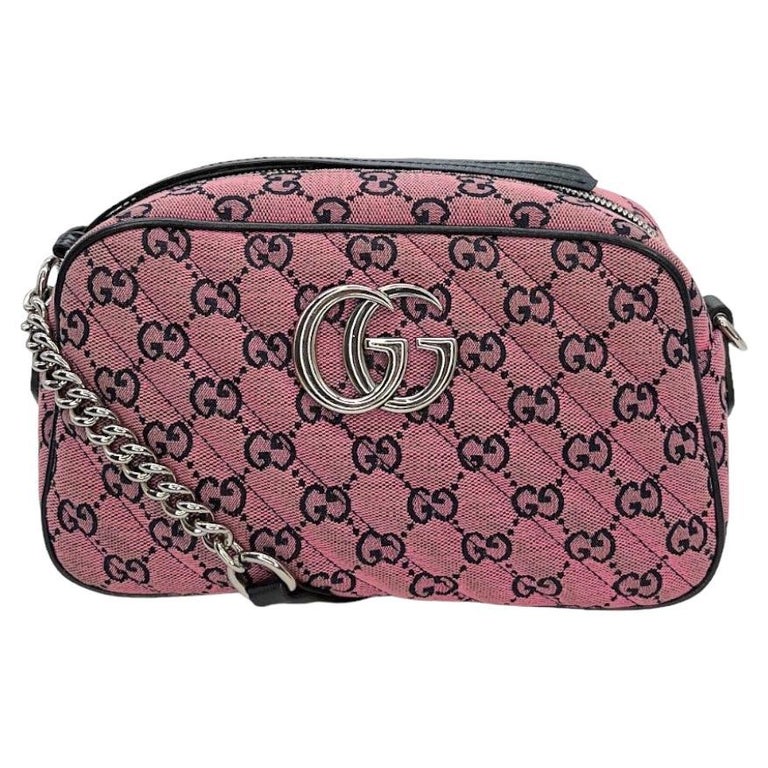 Gucci GG Matelassé Marmont Small Pink Shoulder Bag 447632
