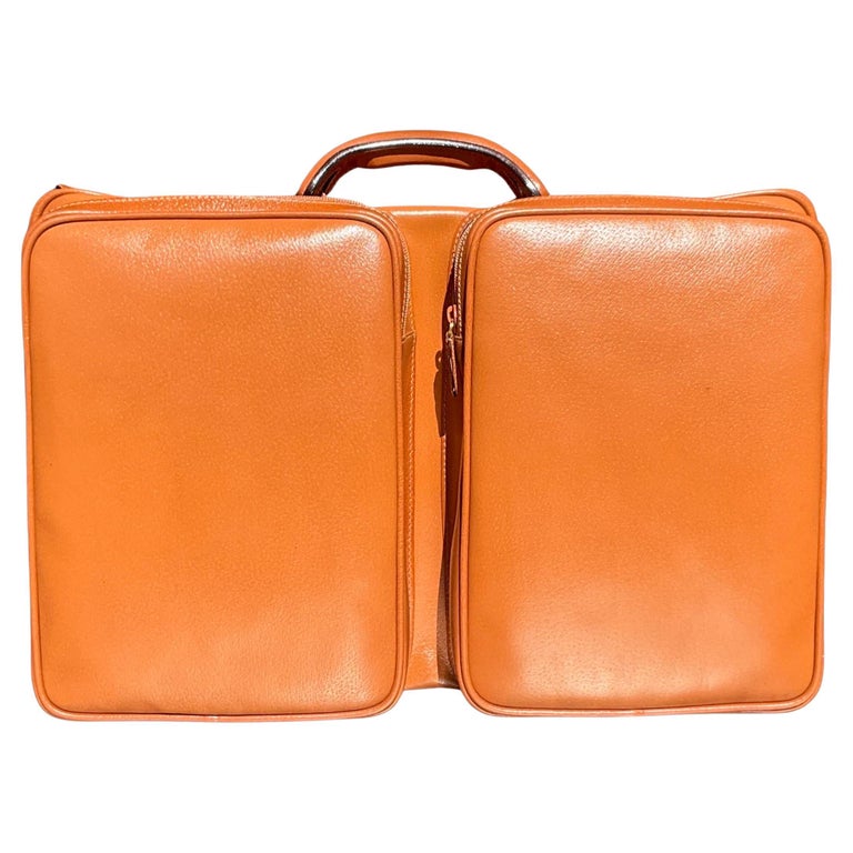 Vintage Gucci Leather Travel Bag with Original Box