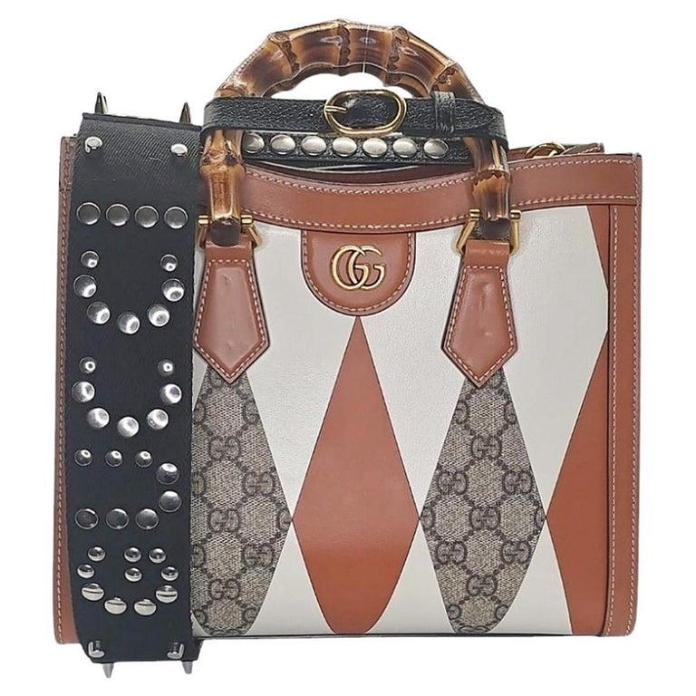 Gucci GG Rhombus Small Diana Top Handle Tote Bag NM