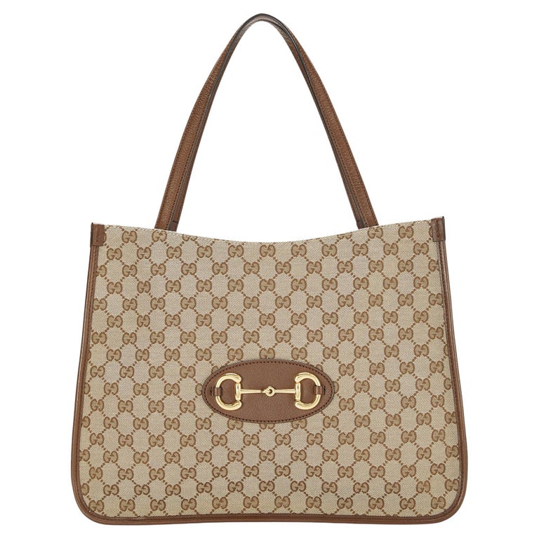 NEW Gucci Beige 1955 Horsebit Medium Tote Bag - Import Taxes included