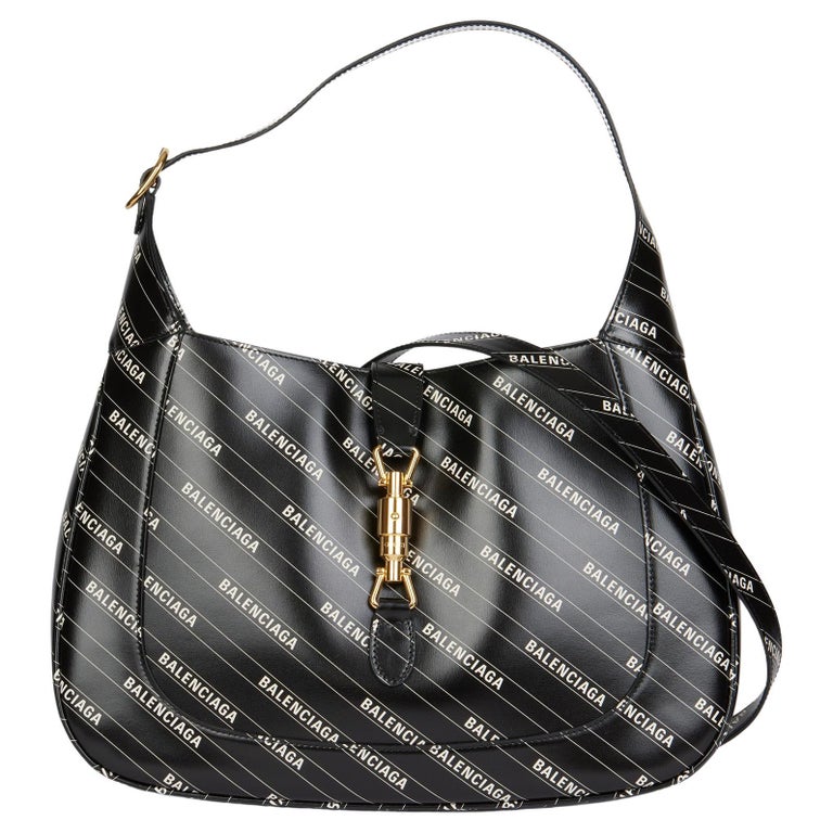 Gucci x Balenciaga 2021 Black Calfskin Hacker Project 1961 Jackie Shoulder Bag