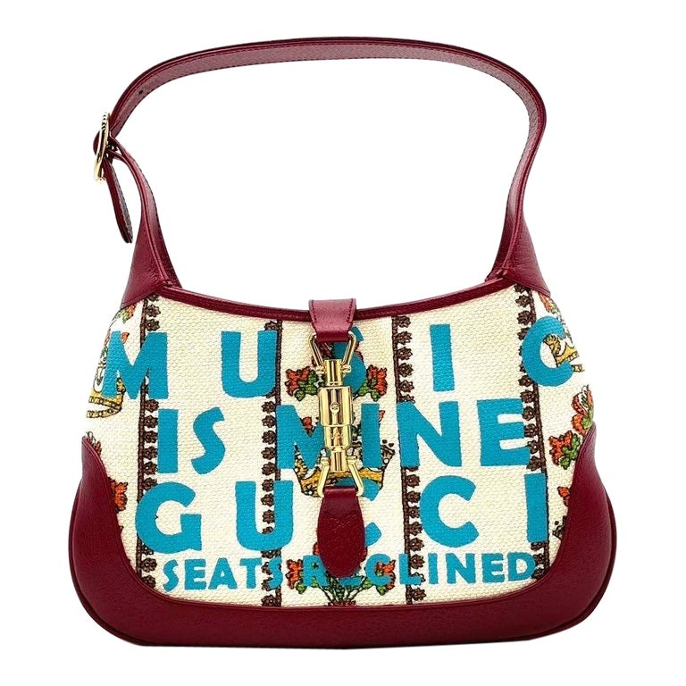 Gucci Jackie 1961 Centennial 100 Year Special Edition Burgundy Leather with Canv