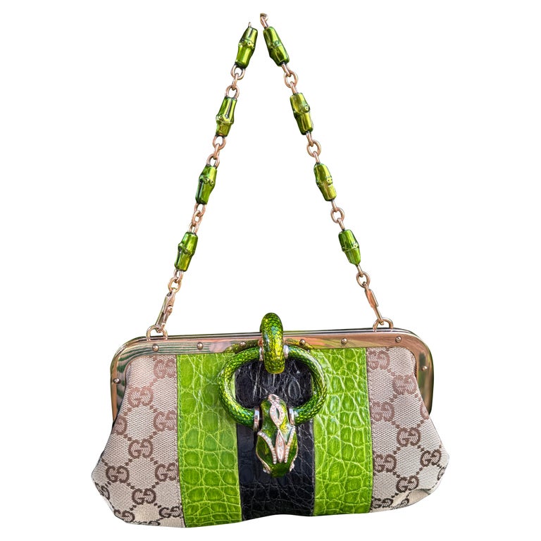 Rare Documented Gucci SS 2004 by Tom Ford Runway Dragon bag
