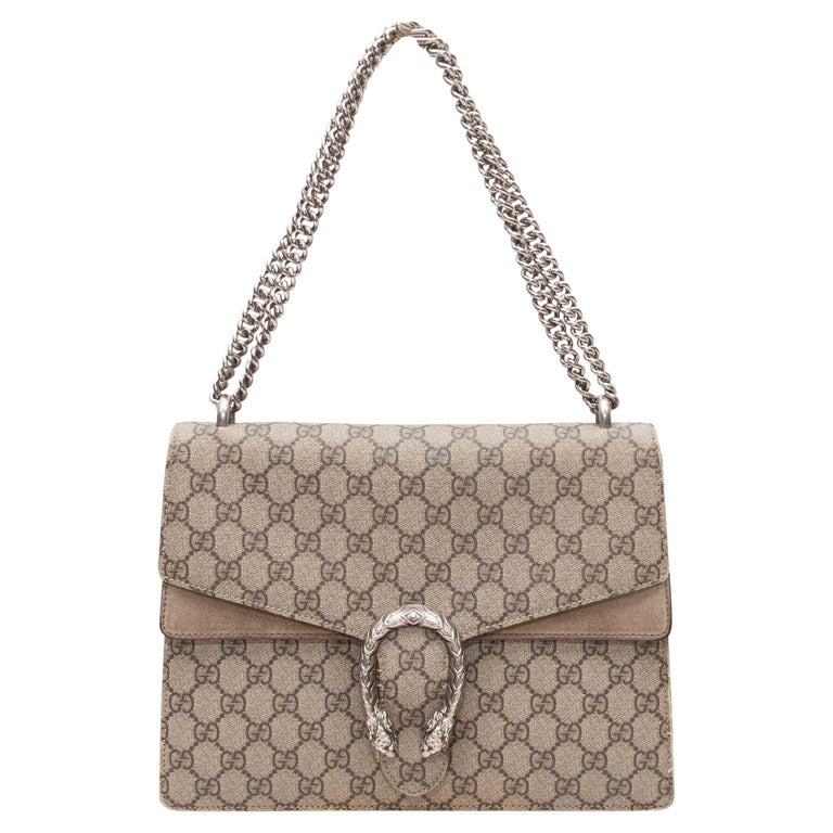 Taupe Gucci Dionysus Medium Flap Bag