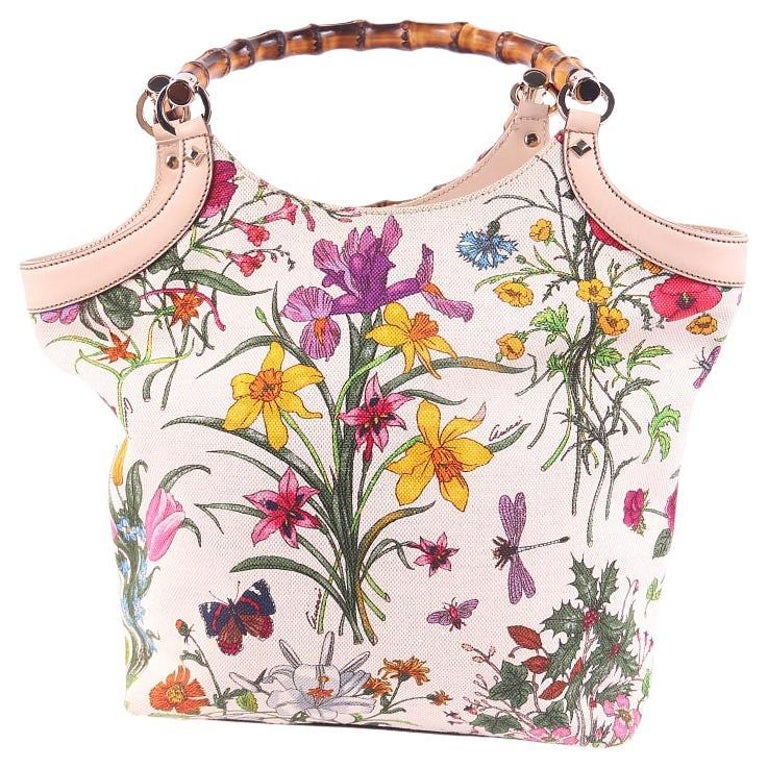 Gucci Flora Bamboo Bag – Excellent Condition