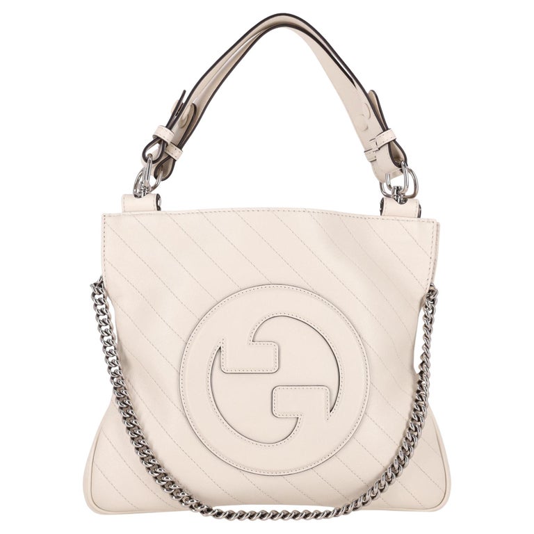 Gucci 'GG' Logo Blondie Small Leather Tote Bag