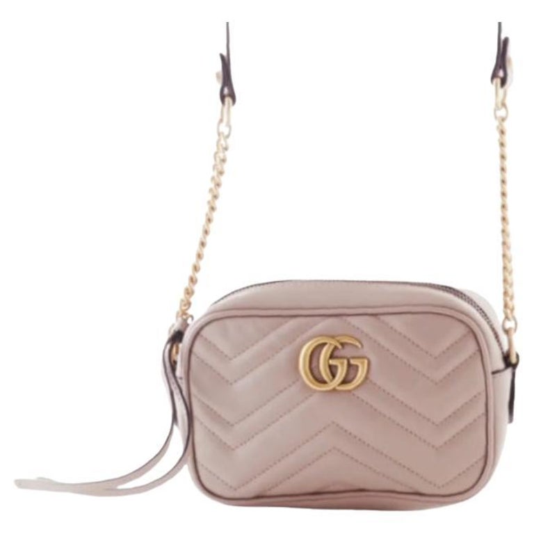Gucci Mini GG Marmont Matelasse Leather Crossbody Bag - '20s