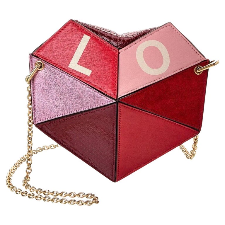 Brand new Gucci Valentine's Day Multicolor Small Heart Bag