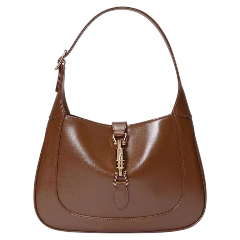 Gucci Jackie 1961 Small Brown Smooth Leather Bag
