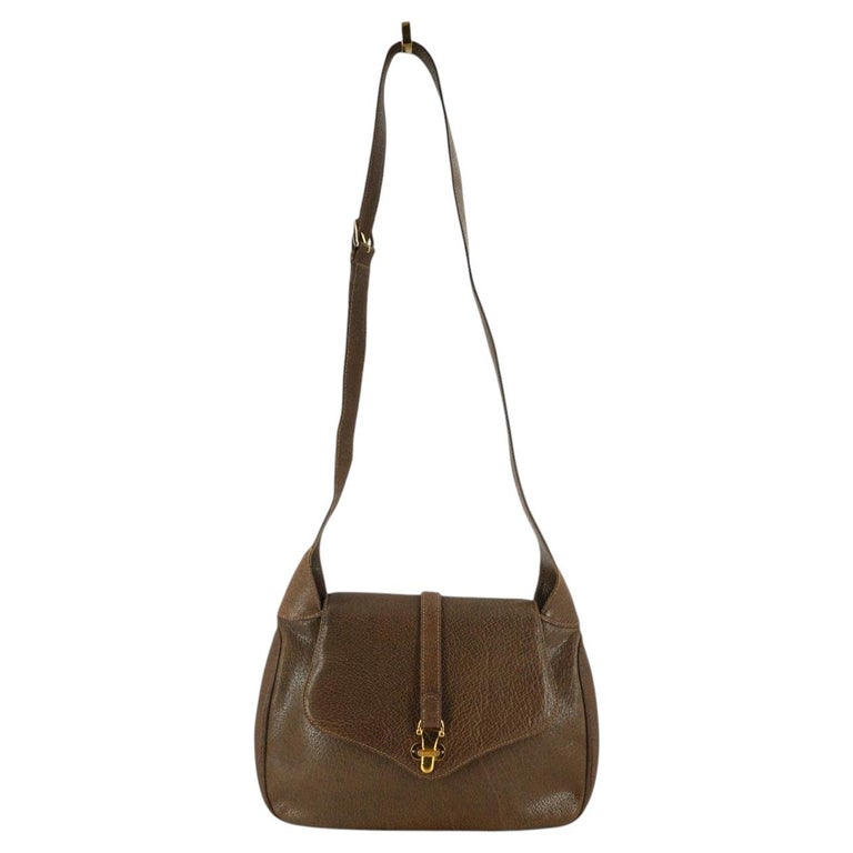 Gucci Vintage Brown Leather Shoulder Bag Hobo